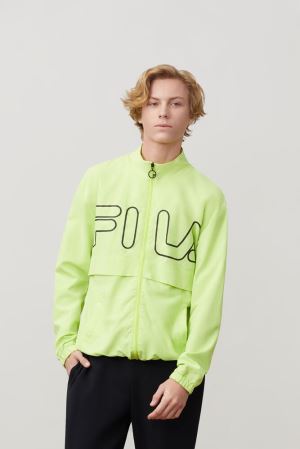 FILA Dani Woven Jackets Green,Mens Clothing | CA.JOIPMV518